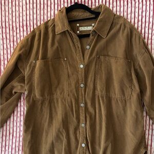 We The Free Tan Corduroy Shirt